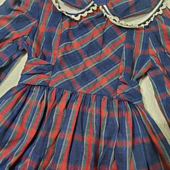 Vintage Plaid Dress 4t - Picture 5 of 11